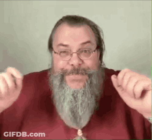 Bearded Man In Glasses And Red Shirt GIF