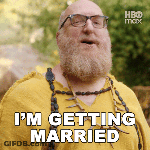 Bearded Man In Glasses Says I'm Getting Married GIF
