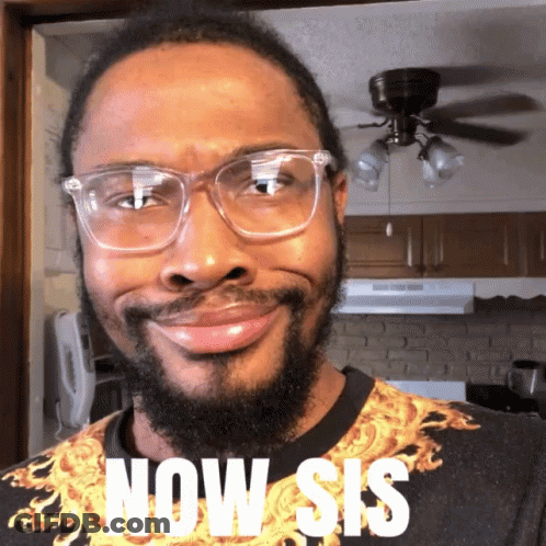 Bearded Man In Glasses With Now Sis Shirt GIF
