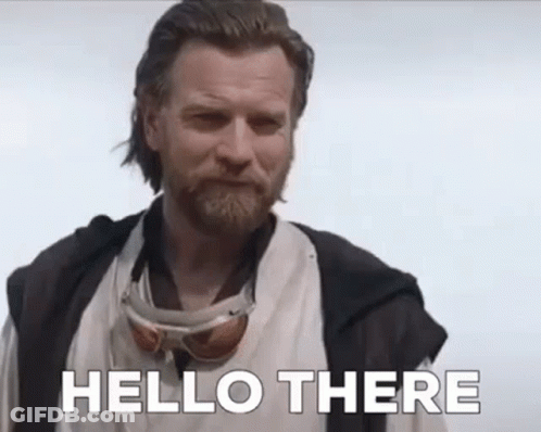 Bearded Man In Goggles Says Hello There GIF