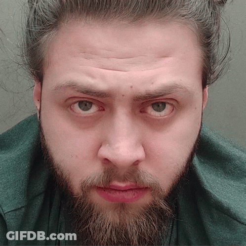 Bearded Man In Green Shirt GIF