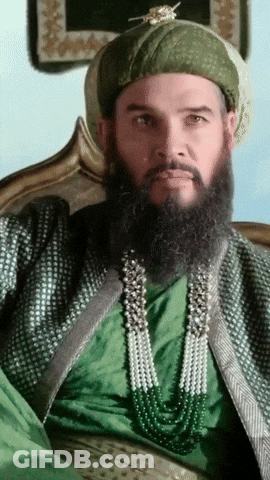 Bearded Man In Green Turban GIF