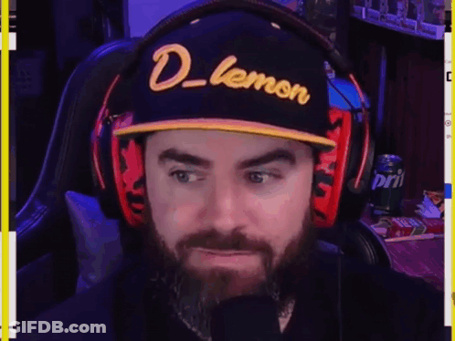 Bearded Man In Hat And Headphones GIF
