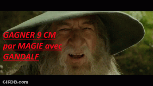 Bearded Man In Hat Gagner 9 Cm Par Magie Avec Gandalf GIF
