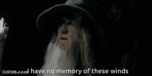 Bearded Man In Hat: No Memory Of These Winds GIF