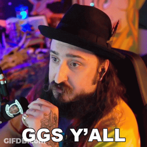 Bearded Man In Hat Says Ggs Y'all GIF