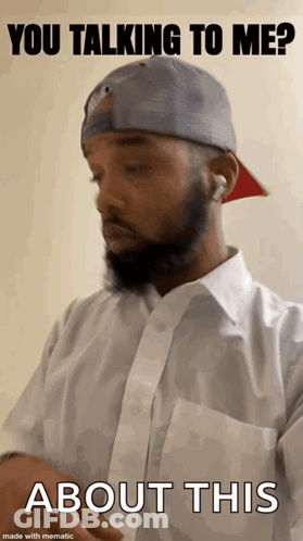 Bearded Man In Hat Talking GIF