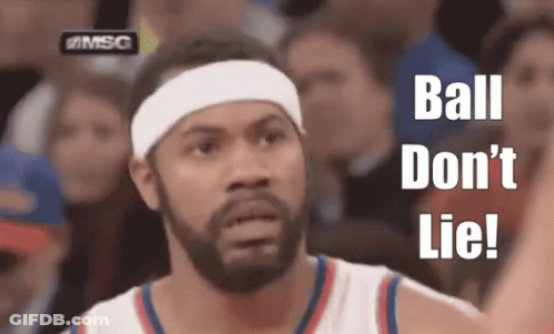 Bearded Man In Headband Says Ball Don't Lie GIF