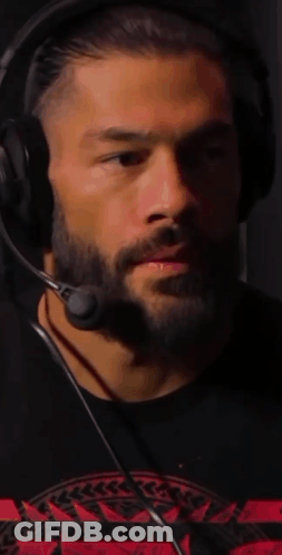 Bearded Man In Headphones With Microphone GIF