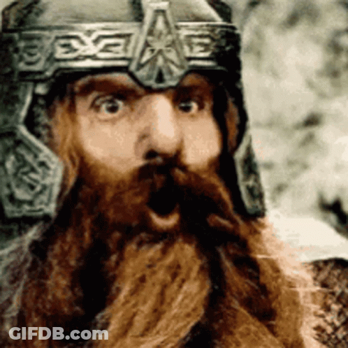 Bearded Man In Helmet Surprised GIF