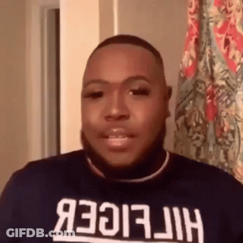 Bearded Man In Hilfiger Shirt GIF