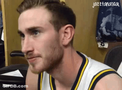 Bearded Man In Jazzfanatical Basketball Jersey GIF