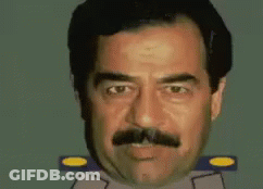 Bearded Man In Military Uniform Funny Face GIF