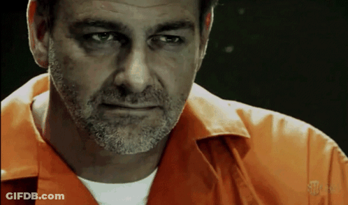 Bearded Man In Orange Shirt Saying Showtime GIF