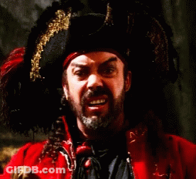 Bearded Man In Pirate Hat And Red Jacket GIF