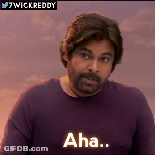 Bearded Man In Purple Shirt Saying Aha GIF