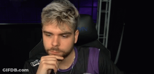 Bearded Man In Purple Twitch Shirt GIF
