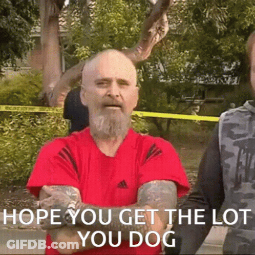 Bearded Man In Red Adidas Shirt GIF