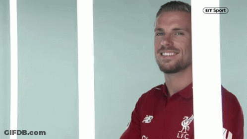 Bearded Man In Red Polo Smiling GIF