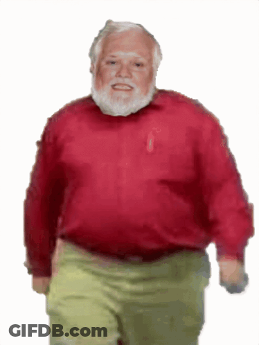 Bearded Man In Red Shirt GIF