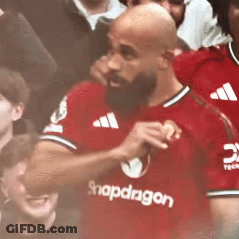 Bearded Man In Red Snapdragon Jersey GIF