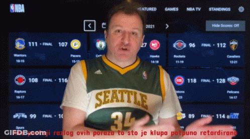 Bearded Man In Red T-Shirt Hand On Forehead GIF