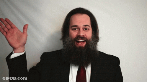 Bearded Man In Suit And Tie GIF