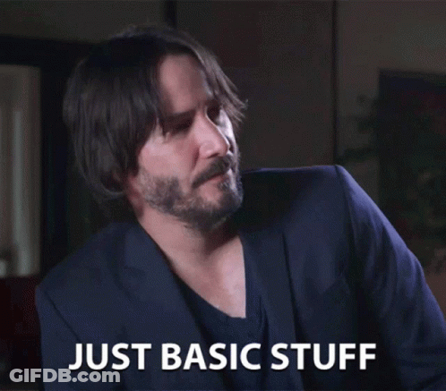 Bearded Man In Suit Saying Just Basic Stuff GIF