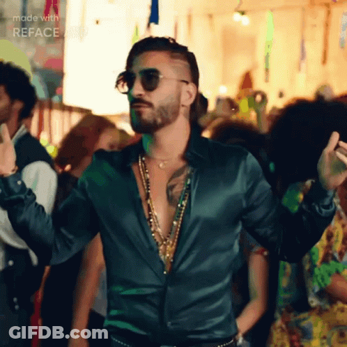 Bearded Man In Sunglasses And Black Shirt GIF