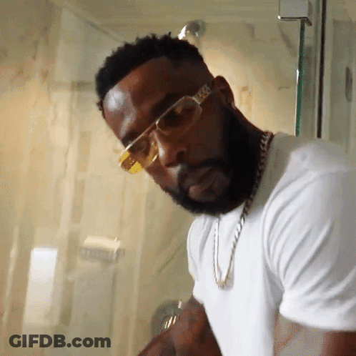 Bearded Man In Sunglasses And Necklace GIF