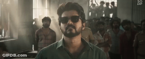 Bearded Man In Sunglasses Before Crowd GIF