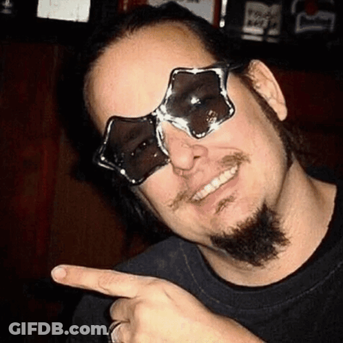 Bearded Man In Sunglasses Pointing GIF
