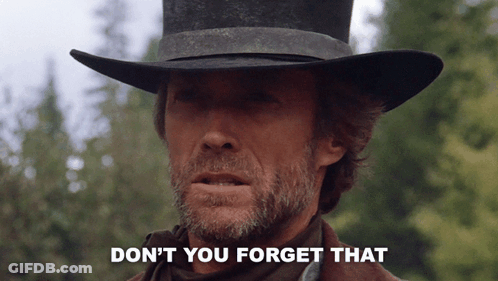 Bearded Man In Top Hat Says Don't You Forget That GIF