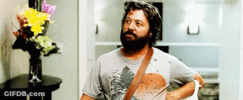 Bearded Man In Tree T-Shirt GIF