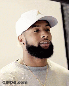 Bearded Man In White Hat And Gold Chain GIF