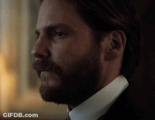 Bearded Man In White Shirt And Tie GIF