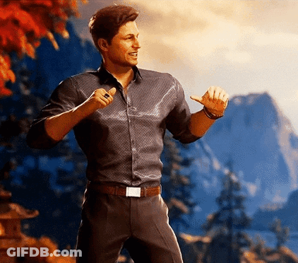 Bearded Man In White Shirt And Tie Hallway GIF