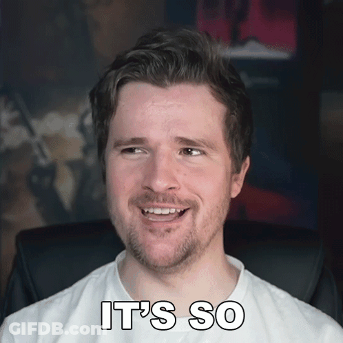 Bearded Man In White Shirt Saying It's So GIF
