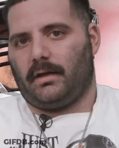 Bearded Man In White Shirt Saying Just GIF