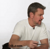 Bearded Man In White Shirt With Microphone GIF