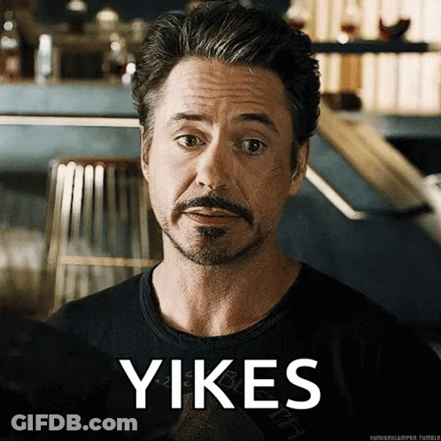 Bearded Man In Yikes Shirt GIF