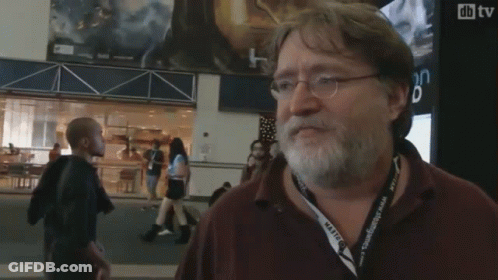 Bearded Man Interviewed DB TV Sign GIF