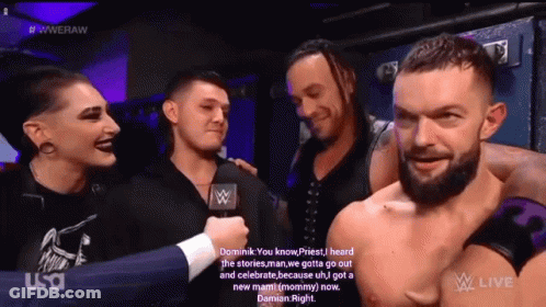 Bearded Man Interviewed Woman Two Men Wrestling Show GIF