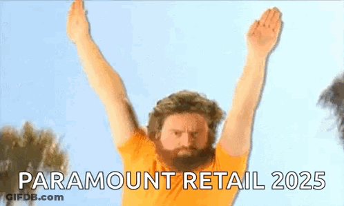 Bearded Man Jumping Paramount Retail 2025 GIF