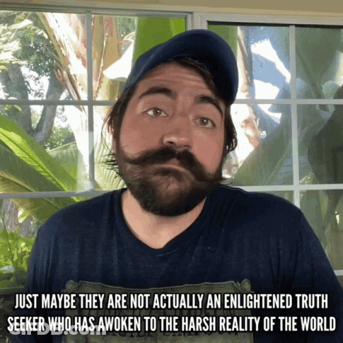 Bearded Man Just Maybe Not Actually An Enlightened GIF