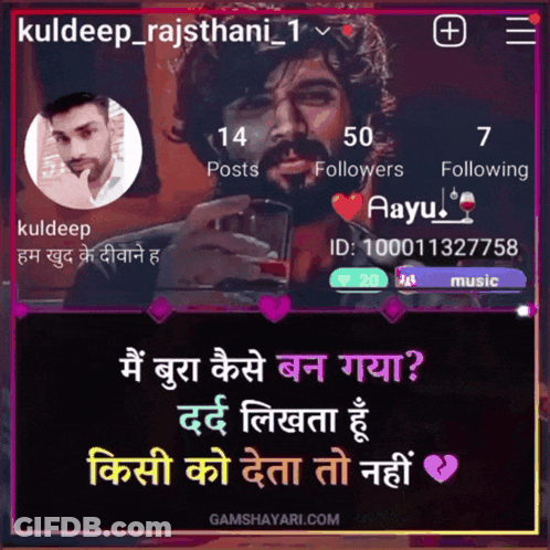 Bearded Man Kuldeep GIF