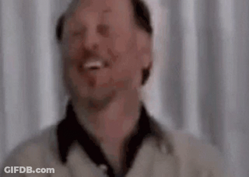 Bearded Man Laughing Eyes Closed GIF