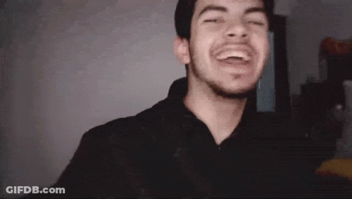 Bearded Man Laughing GIF