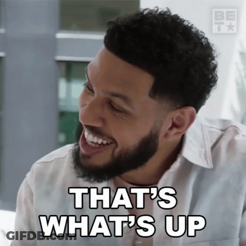 Bearded Man Laughing That's What's Up GIF