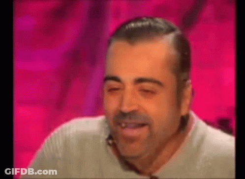 Bearded Man Laughing With Eyes Closed GIF